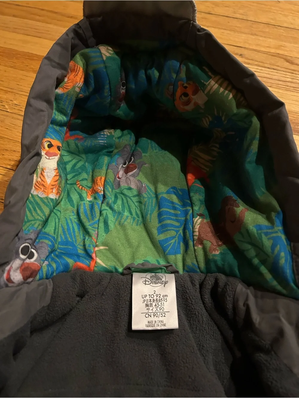 Disney the jungle book Hooded Kids Jacket with tiger Patch